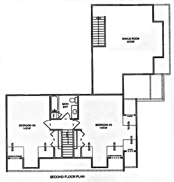 second floor layout for spb designed home